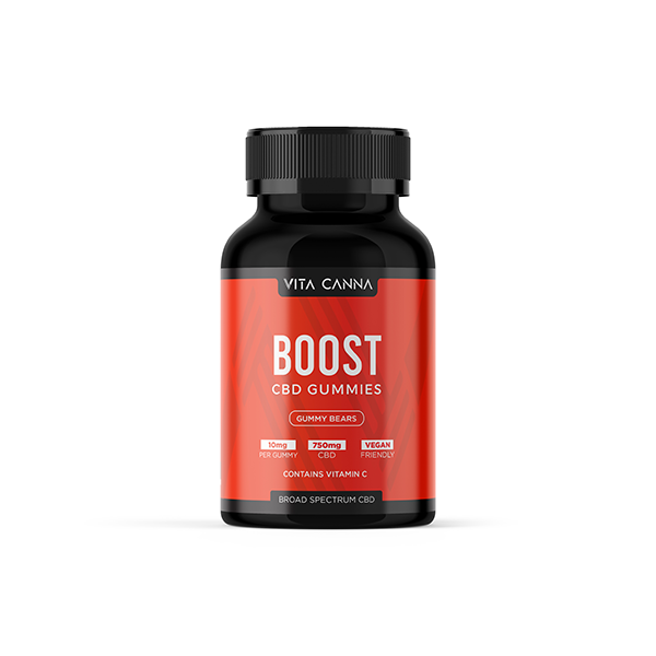 Vita Canna Broad Spectrum 750mg CBD Vegan Gummy Bears - Boost