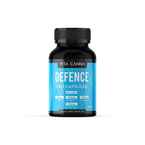 Vita Canna 500mg Broad Spectrum CBD Vegan Capsules - 50 Caps - Defence