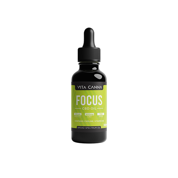 Vita Canna 1400mg Broad Spectrum CBD C8 MCT Oil - 30ml - Focus