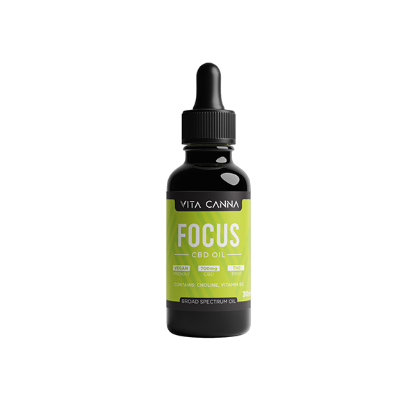 Vita Canna 700mg Broad Spectrum CBD C8 MCT Oil - 30ml - Focus