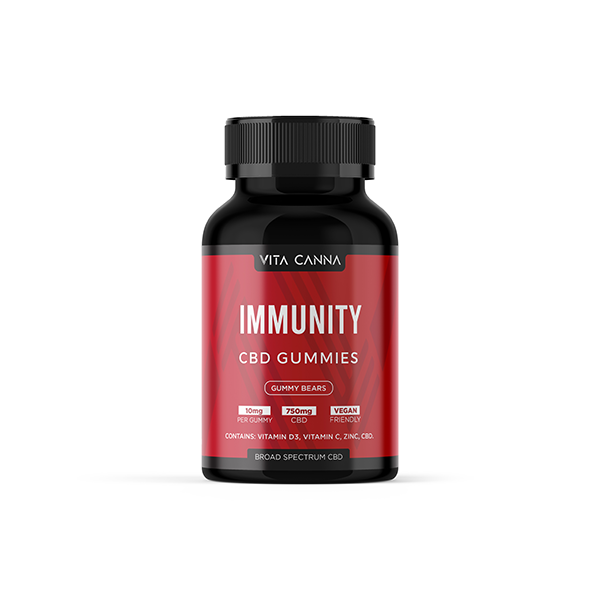 Vita Canna Broad Spectrum 750mg CBD Vegan Gummy Bears - Immunity