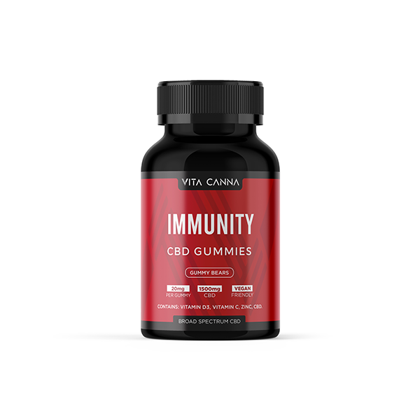 Vita Canna Broad Spectrum 1500mg CBD Vegan Gummy Bears - Immunity