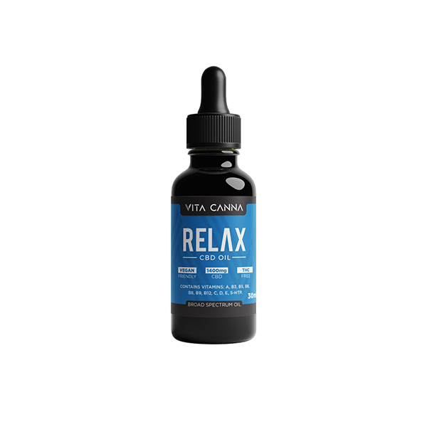 Vita Canna 1400mg Broad Spectrum CBD C8 MCT Oil - 30ml - Relax