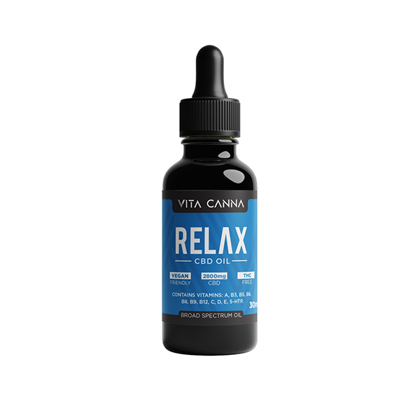 Vita Canna 2800mg Broad Spectrum CBD C8 MCT Oil - 30ml - Relax