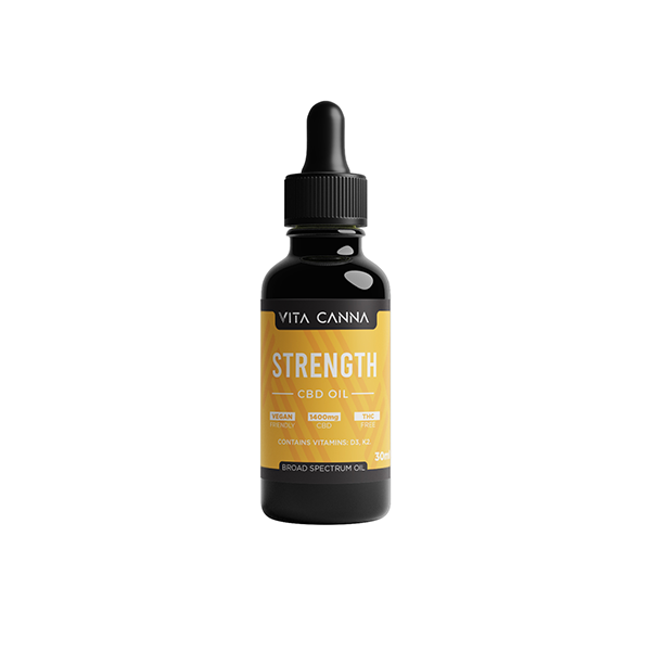 Vita Canna 1400mg Broad Spectrum CBD C8 MCT Oil - 30ml - Strength
